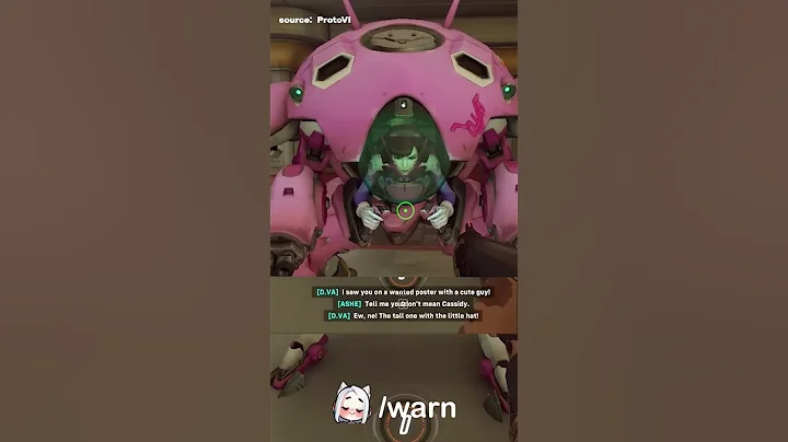 Cool Overwatch 2 Ashe & D.Va voice line interaction