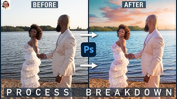 EP1 - Engagement Photo Editing | Adobe Photoshop | Color Grading | Sky Replacement | Krisz Retouch