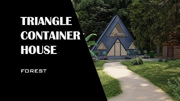 Triangle Container House (lumion animation)