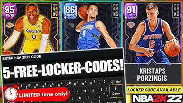 HURRY AND USE THESE NEW LOCKER CODES! GUARANTEED FREE LIMITED EDITION PLAYER IN NBA 2K22 MYTEAM