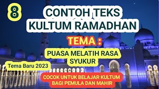 Download Lagu 8# Contoh Kultum Ramadhan Singkat. Tema: Puasa Melatih Rasa Syukur MP3