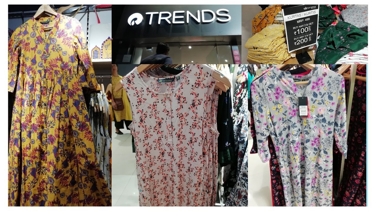 reliance trends kurtis collection