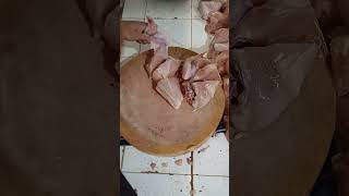 How to cut chicken into  10#carapotongayam #ayampotong #butcher #knifeskills #shorts
