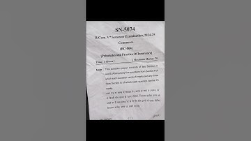 Principle and practice of insurance B.com 5th sem paper exam #music #paper #exampreparation #exams