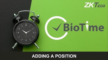 BioTime 8: Add a Position