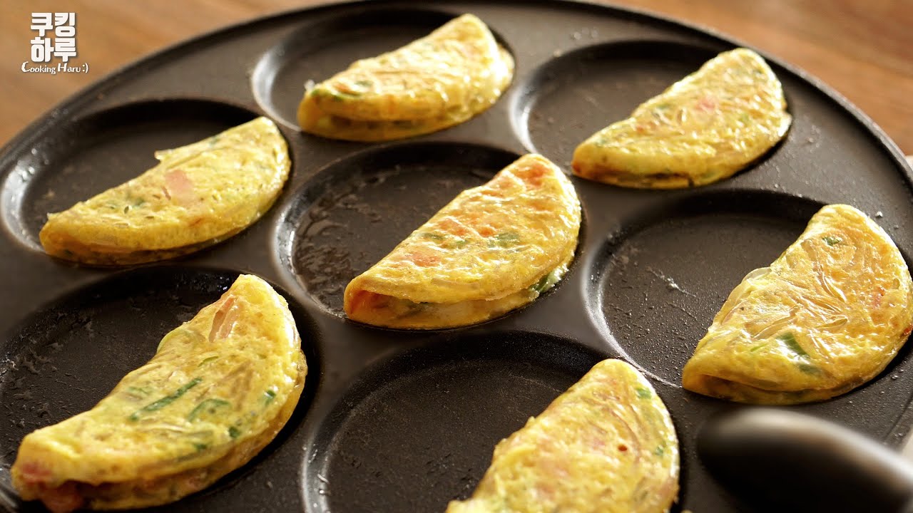 당장 대파를 썰어 계란을 부으세요. 깜짝 놀랄 맛! 계란만두가 됩니다!!