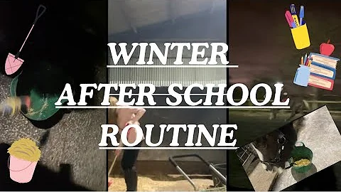 Winter after school routine 