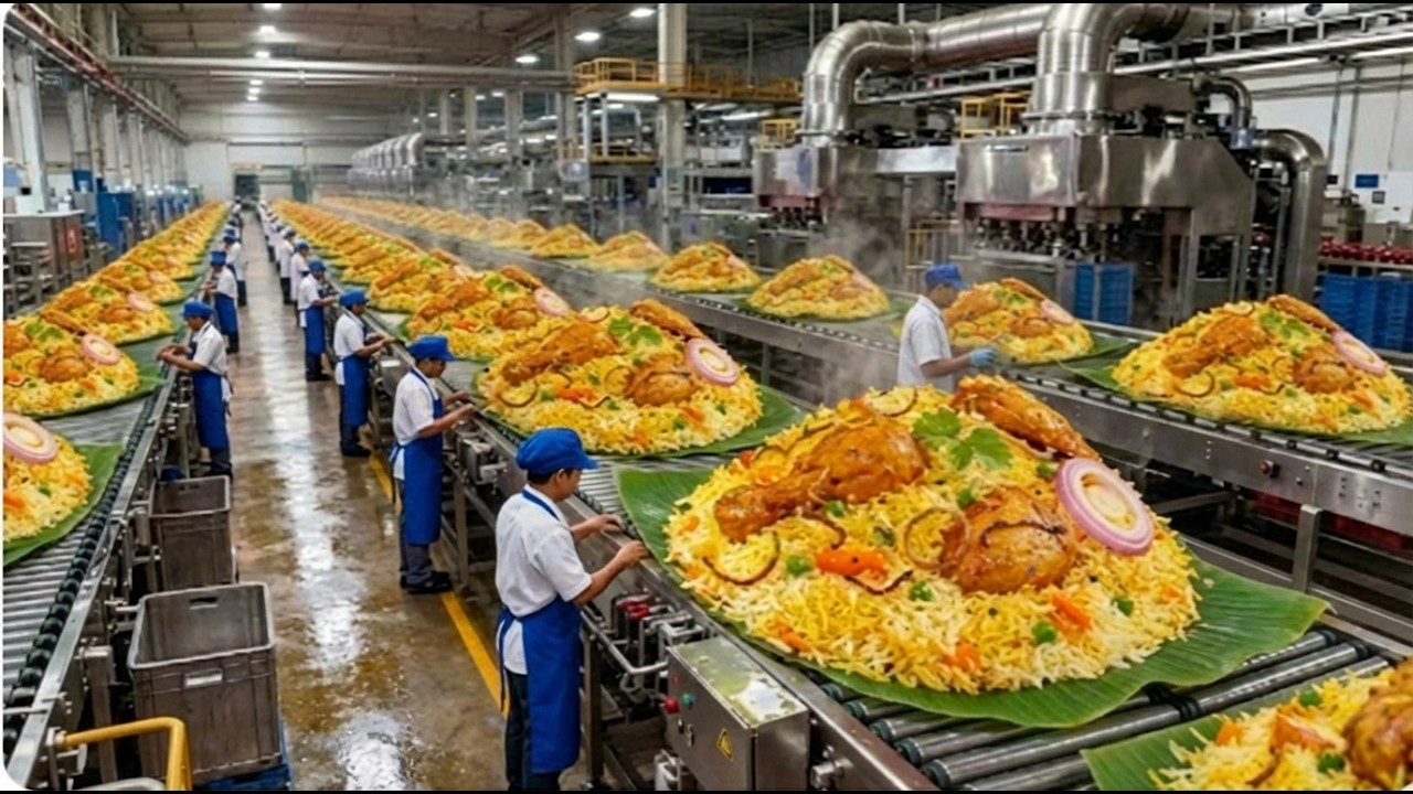 INSIDE the World’s Largest Chicken Biryani Factory Mega Food Production ...