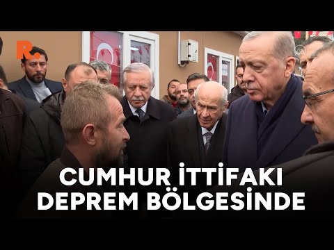 Cumhurbaşkanı Erdoğan depremzedeleri ziyaret etti