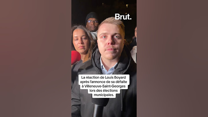La réaction de Louis Boyard après l’annonce de sa défaite lors des élections municipales.