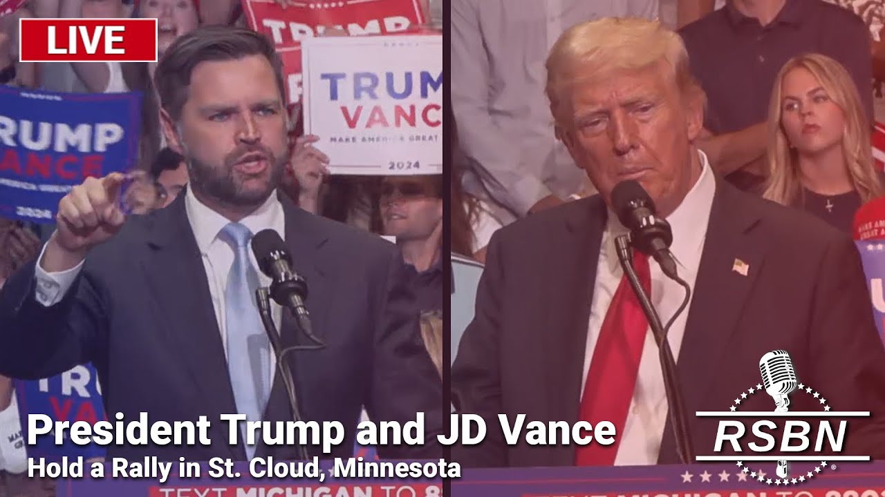 LIVE: President Trump and JD Vance Hold a Rally in St. Cloud, Minnesota – 7/27/24