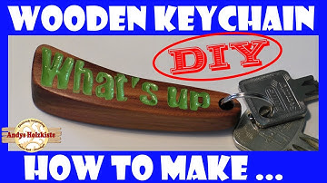 How to make wooden keychain | what