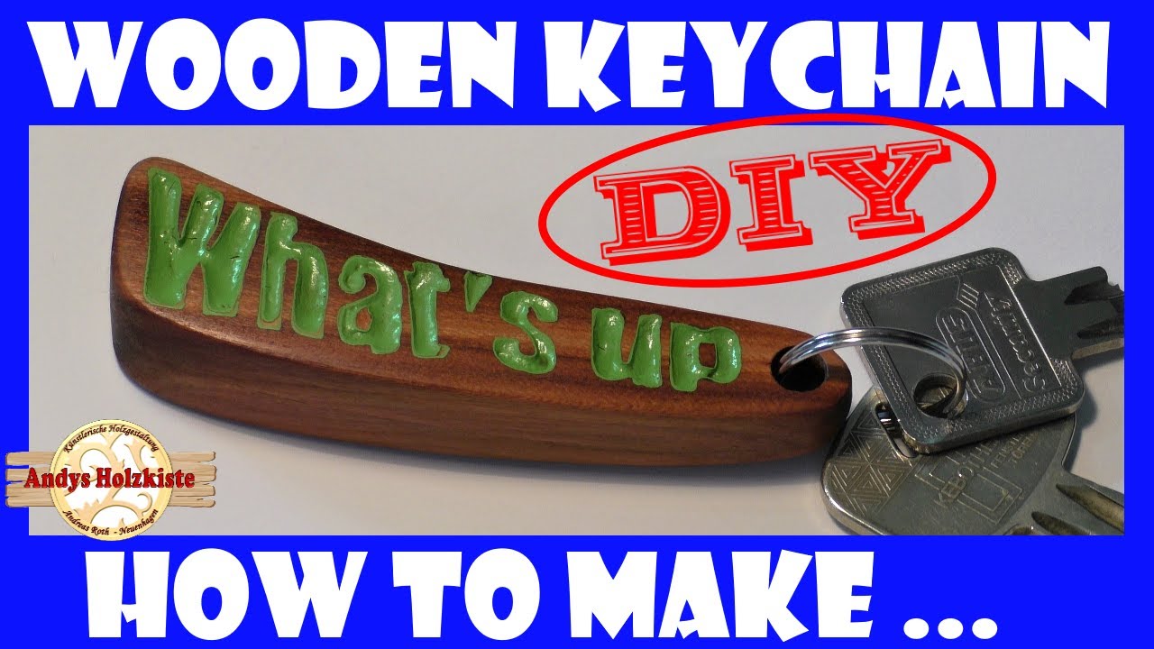 How to make wooden keychain | what's up letters | simple scroll saw project