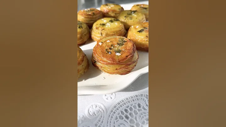 Potato Stacks with Garlic Herb Butter
