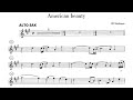 AMERICAN BEAUTY [alto sax]