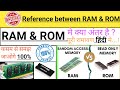 difference between ram and rom | ram aur rom mein kya antar hai | ram & rom | RAM vs ROM