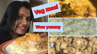 Veg lunch combo mango chutney , mango pulliseery , chena upperiNo:30