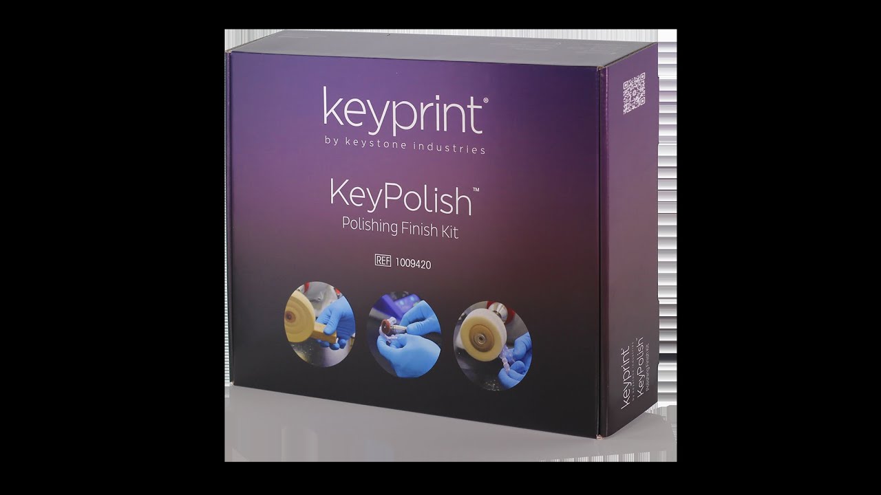 Como polir uma placa de bruxismo impressa em resina 3D de modo fácile rápido com o Keypolish