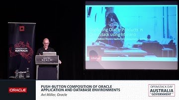 Push-button Composition of Oracle Application and Database Environments: Avi Miller, Oracle