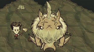 Frostjaw fight (New DST Boss) - Minimal Gear, No Damage (Wigfrid/Willow Skill Tree Beta)