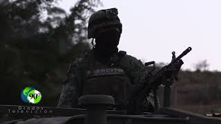 Chocan Ejército y convoy de La Familia en Donato Guerra, Edomex Les aseguran camionetas, fusil calib