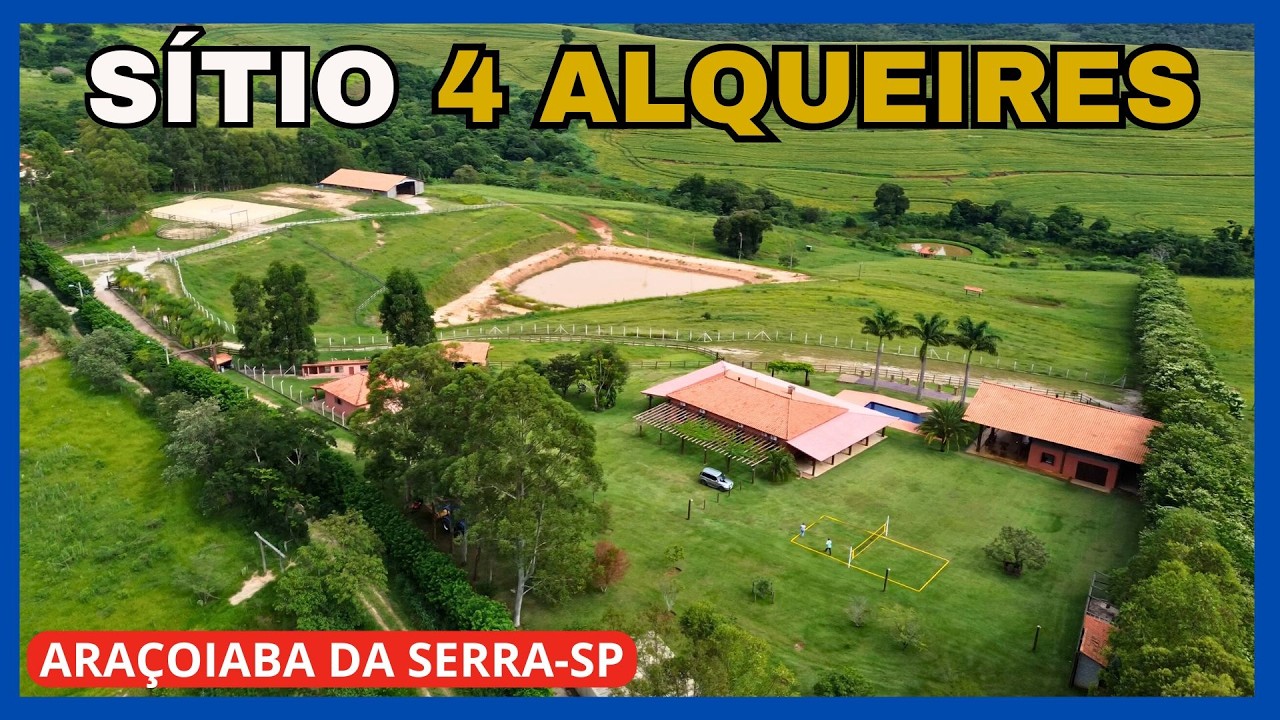 Sítio de 4 alqueires à venda em Araçoiaba da Serra-SP.