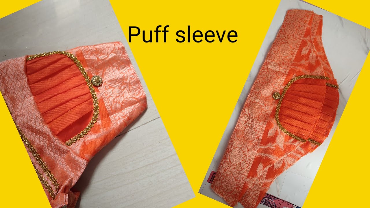 Simple Puff sleeve cutting and stitching tutorial YouTube
