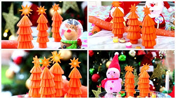 How to Make Carrot Christmas Trees🎄Christmas Party Food Ideas