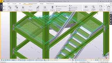 How to create staircase using gratings Part -2 in TEKLA STRUCTURES 2017
