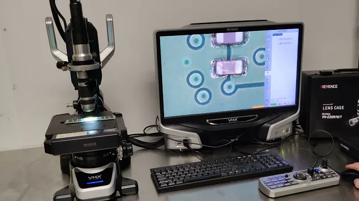 Keyence VHX-5000 Digital Microscope with VHX-S550 and VH-Z20 Lens (20x to 200x)