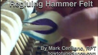 Regluing Hammer Felts That Come Unglued