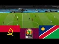 Angola 3 vs 0 Namibia LIVE. CAF 2024 match highlights - Video game simulation PES 2021
