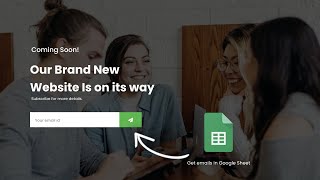 How To Make Working Email Subscription Form With Google Sheets Using HTML CSS & JavaScript