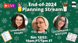 Come Plan With Us! 2024-2025 Planning Stream with Author Friends
