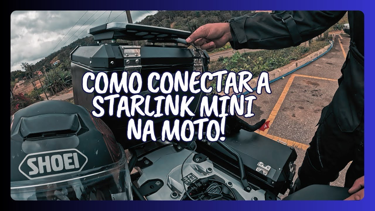 Como ligar a Starlink na moto - YouTube