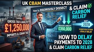 UK CBAM Masterclass: How to Delay Payments to 2028 & Claim Carbon Relief