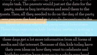 Choosing a Theme for Your Child's Birthday Party