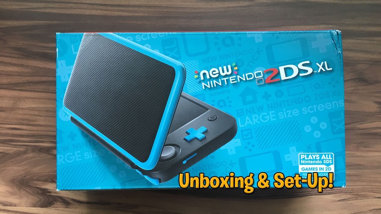 Unboxing The New Nintendo 2ds Xl Turquoise Blue Black Youtube