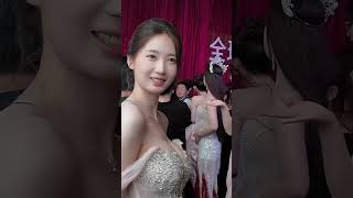 Wei Jing #FemaleStarEvent #Gorgeouseveninggownsontherunway #Bustydresswithsparklingdecorations #Shes