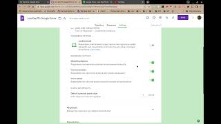 Low Key PD: Google Forms - Settings - Quiz
