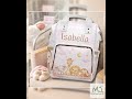 Personalized Safari Diaper Bag with Name | Baby Backpack for Mom | Neutral Jungle Nursery Animals...