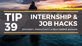 Tip 39: Internship & Job Hacks: Use log book: Record reflections & learning