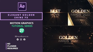 Elegant Golden Shine FX in AE | After Effects Tutorial