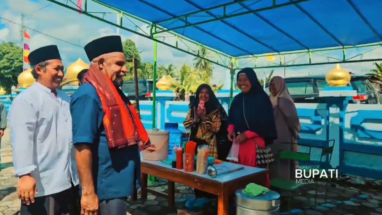 Bupati jayapura Yunus wonda mengunjungi Distrik Nimbokrang.