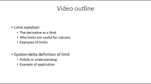 Limits and Epsilon-delta