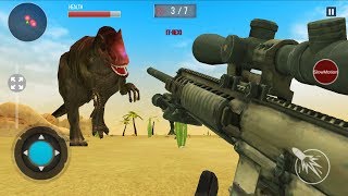 DINOSAUR HUNT 2019 - Walkthrough Gameplay Part 2 - THE END (New Dinosaur Games Android) screenshot 2