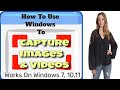 👀How to screenshot and capture video with Windows ~ How to access built-in Windows capture tools