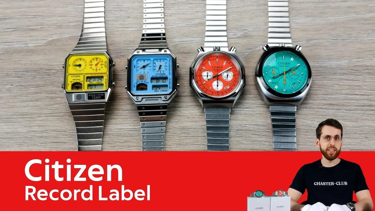 Citizen Record Label — Retro Digital & Chronograph Collection