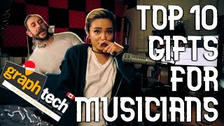 Top 10 Gifts for Musicians!
Hey internet! Do you know a musician? Have you been trying to figure out what to get them? Get them any of these gifts and theyll love you for it!
Tusq Picks
https://tinyurl.com/y9k97pku
Dry N Glide
https://tinyurl.com/y7w6v7cp
Rat:o Tuners
https://tinyurl.com/y7vtb2rd
Tune-a-lele Ukelel Tuners
https://tinyurl.com/yboey7n8
Octopus Multi Tool
https://tinyurl.com/y7yzpb2o
Guitar Care Kit
https://tinyurl.com/yb2ayx4s
The Multi Socket thing that rules
https://tinyurl.com/yce3cuxh
Fast Fret
https://tinyurl.com/y9eqa6cb
Digital Calipers
https://tinyurl.com/y963rfbh
Best Pickups
https://sonicpickups.com/
Visit our website: http://graphtech.com/
Find us on:
Instagram: https://www.instagram.com/graphtechguitarlabs
Facebook: http://www.facebook.com/GraphTech
Twitter: http://www.facebook.com/GraphTech Top 10 Gifts for Musicians!
