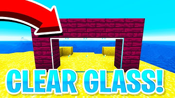 HOW TO GET CLEAR GLASS IN MINECRAFT! (MCPE & JAVA EDITION)